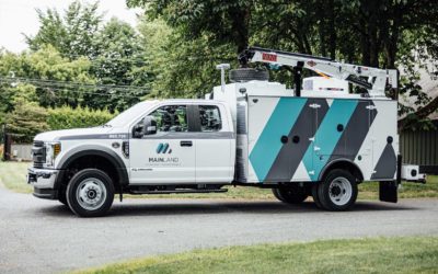 Ford F-550 Utility Truck – Custom Print Partial Wrap